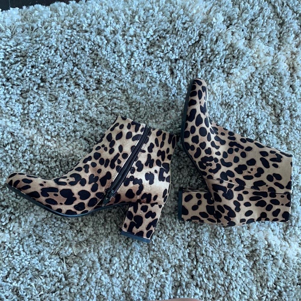 Leopard Booties - Size 6 - Never been worn